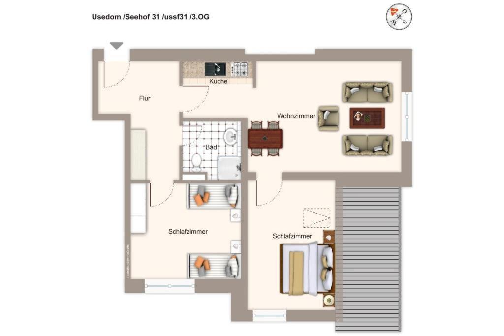 Seehof Seehof 31 Heringsdorf  Kültér fotó